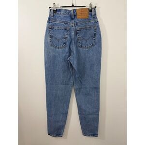 Vintage Levis 512 Slim Fit Tapered Leg Jeans USA MADE High Rise Blue Women 7 SHT